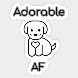 Adorable AF Sticker